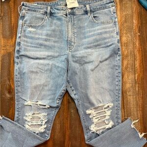 American Eagle Outfitters Light Blue Straight Leg Jeans